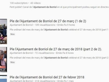 PLE ORDINARI DE MARÇ/2018 AL YOUTUBE