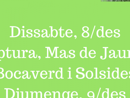 BATUDES DE PORC SENGLAR PER AL 8 I 9 DE DESEMBRE