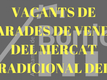 LISTADO DEFINITIVO PARA LOS PUESTOS DEL MERCADO DE LOS SÁBADOS