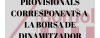 PUNTUACIONES PROVISIONALES FINALES DE LA BOLSA DE DINAMIZADOR CULTURAL