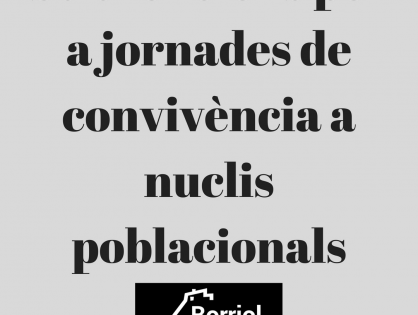CONVOCATÒRIA DE SUBVENCIONS PER A NUCLIS POBLACIONALS 2021