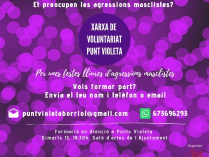 PUNT VIOLETA FESTES PATRONALS
