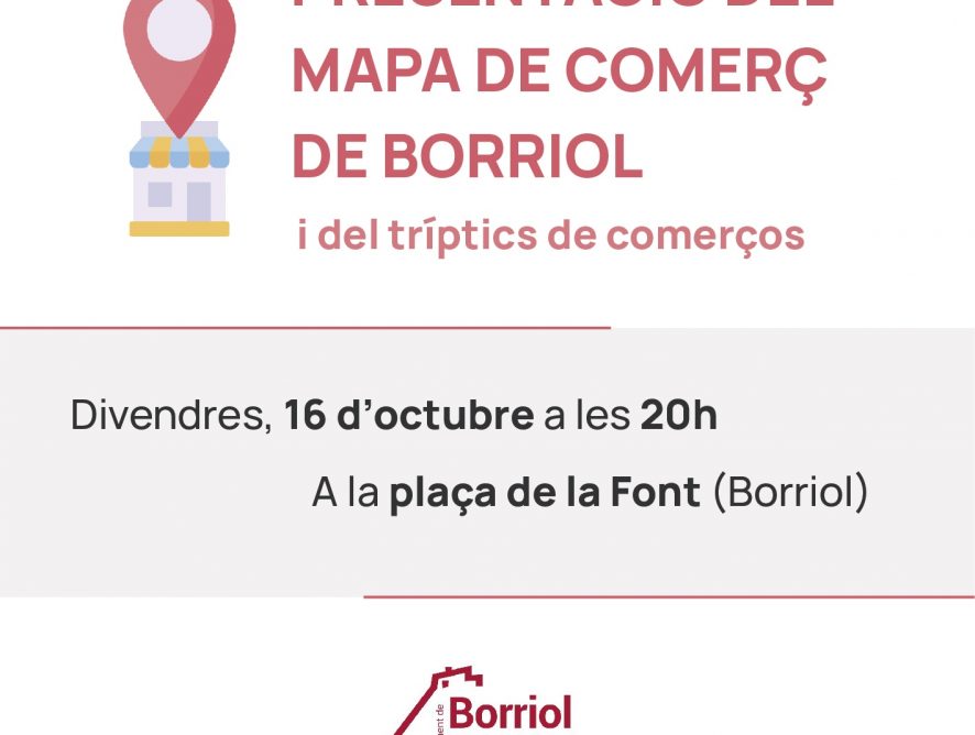 PRESENTACIÓ DEL MAPA DE COMERÇOS DE BORRIOL