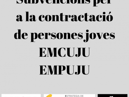 SUBVENCIONS EMCUJU I EMPUJU 2019