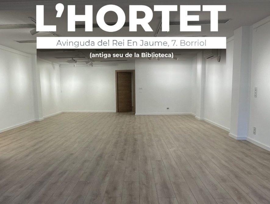INAUGURACIÓ DEL NOU ESPAI EXPOSITIU I CULTURAL L'HORTET
