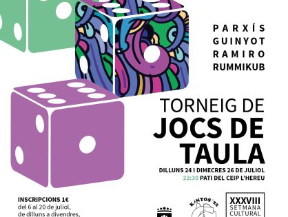 INSCRIPCIÓ ALS JOCS DE TAULA 2023