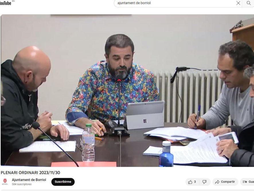 PLE ORDINARI DE 30 DE NOVEMBRE EN YOUTUBE