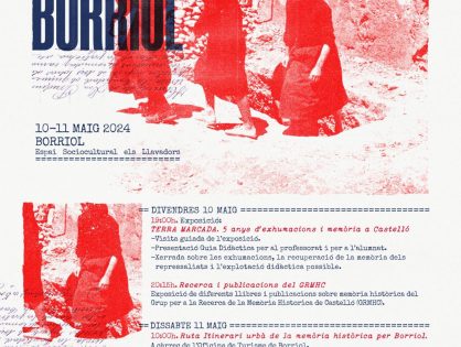 I JORNADES DE MEMÒRIA HISTÒRICA DE BORRIOL