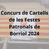 CONVOCATORIA CONCURSO DE CARTELES DE LAS FIESTAS PATRONALES 2024