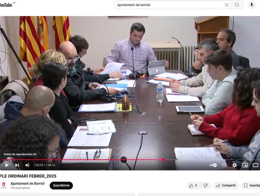 CONVOCATÒRIA I ORDRE DEL DIA DEL PLE DE MARÇ/2025