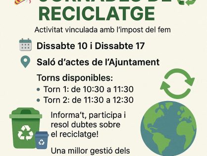 JORNADES DE RECICLATGE ♻️
