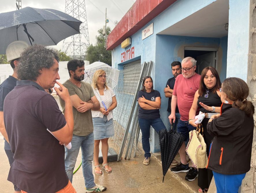 VISITA A LES OBRES DE REFORMA I ADEQUACIÓ DEL CAMP DE FUTBOL “EL PALMAR”