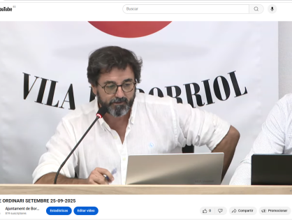 PLE ORDINARI DE 25 DE SETEMBRE AL YOUTUBE