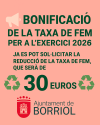 📢 BONIFICACIÓN DE LA TASA DE BASURA PARA El EJERCICIO 2026