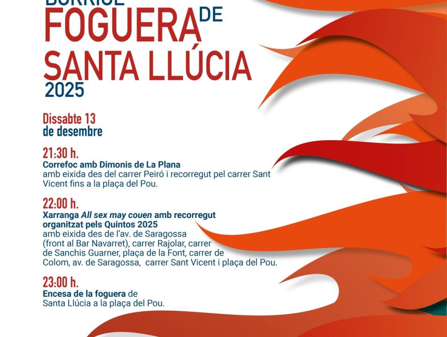 FOGUERA DE SANTA LLÚCIA 2025