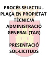 1 PLAZA DE TÉCNICO/A DE ADMINISTRACIÓN GENERAL (TAG)