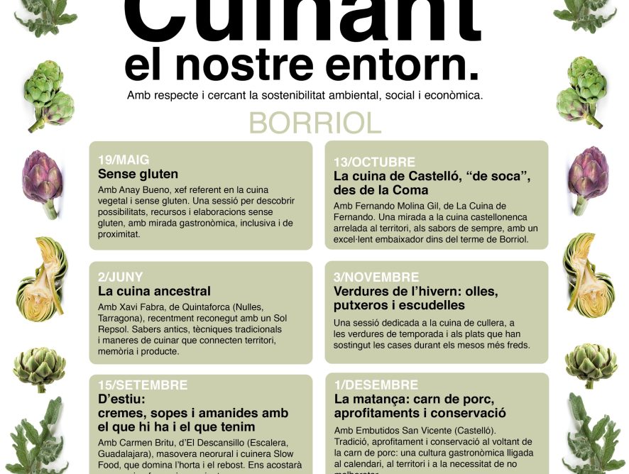 V CUINANT EL NOSTRE ENTORN. BORRIOL 2026