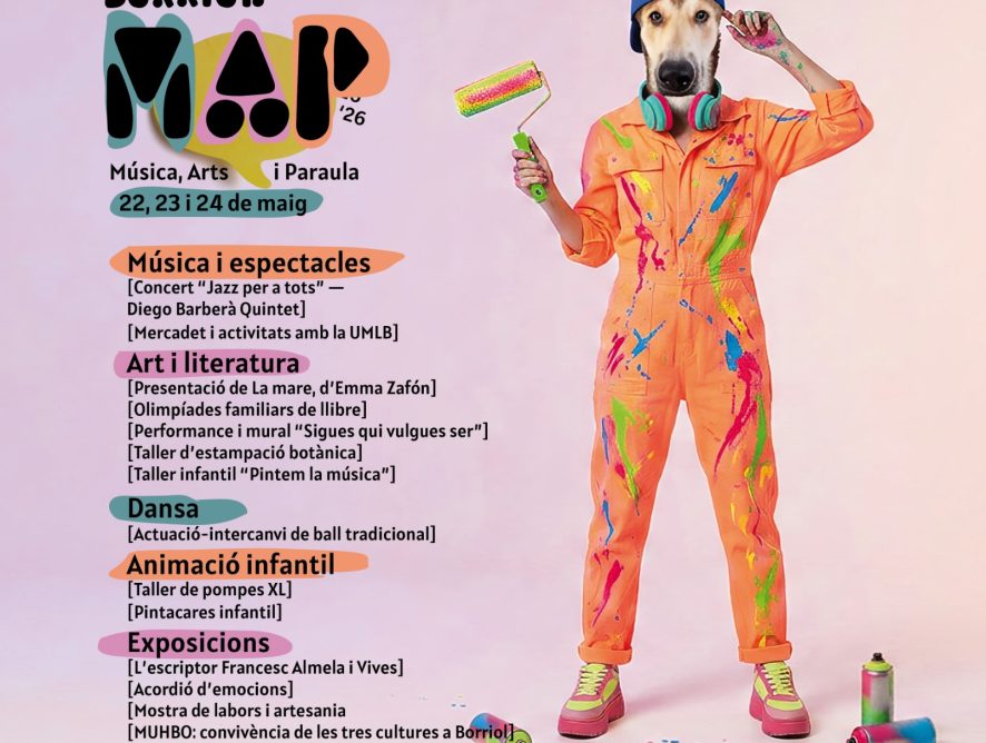 BORRIOL CELEBRA LA IV EDICIÓN DEL FESTIVAL BORRIOL MAP (MÚSICA, ARTES Y PALABRA)